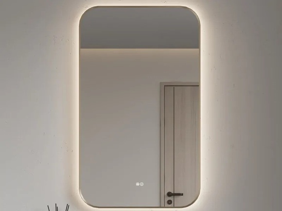 Луксозно LED огледало за баня MS5 Brushed Gold