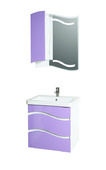 Комплект PVC шкафове за баня Галакси Лилав