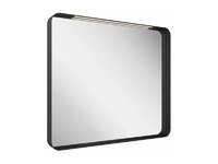 Огледало с LED осветление Strip Black 80x70см