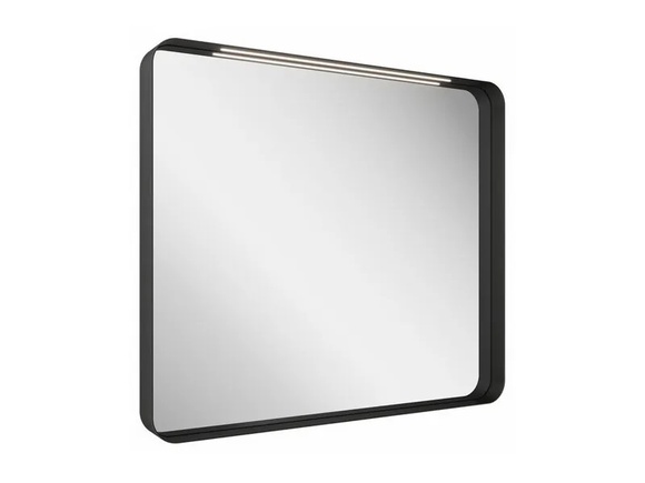 Огледало с LED осветление Strip Black 80x70см
