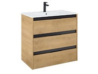 Модерен шкаф за баня Unik Light Oak 80см